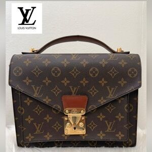 LOUIS VUITTON Monogram Monceau 28 Handbag